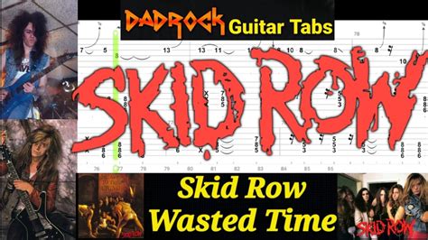 skid row wasted time chords